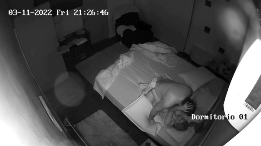 Hacked Bedroom IP Cam: Married Couple's Intense Fuck Session
