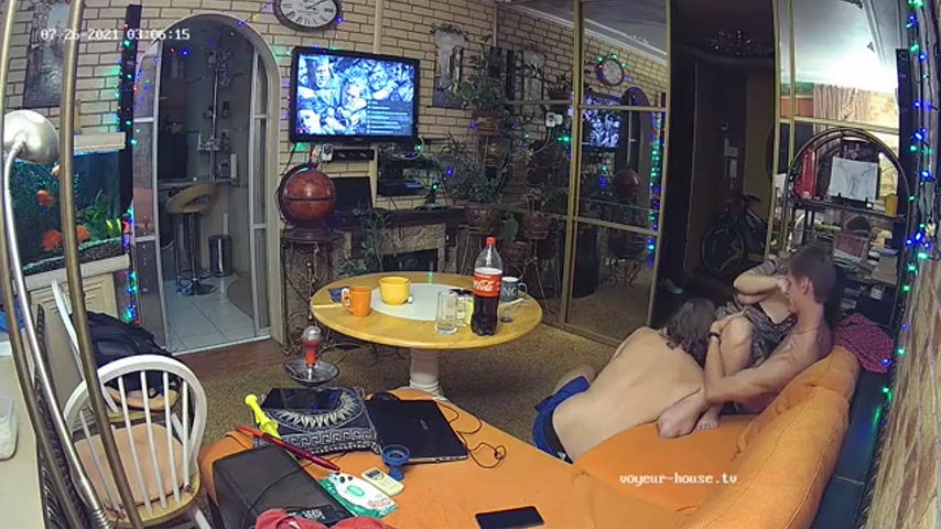 Hidden Camera Threesome Sex at a Party