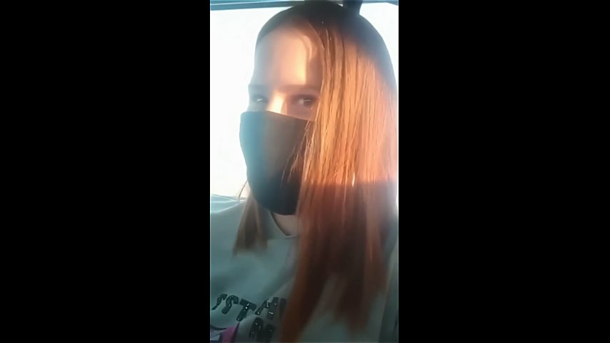 Redhead Slut Deepthroats Thick Cock in Car with Friends Watching