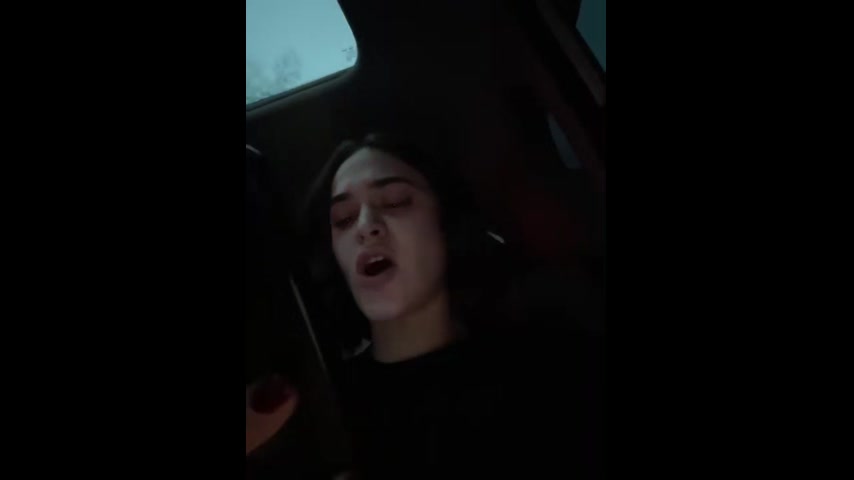 Russian Exhibitionist Masturbates in Taxi, Films Her Squirting Orgasm!